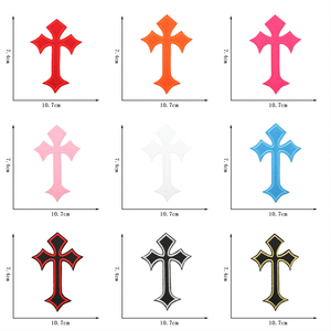 Best Selling Sew on <strong>Patches</strong> Multicolored Across Embroidery <strong>Patches</strong> Fashion Pattern Heat Transfer Press 3D - Product Image 2