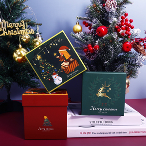 candy packaging fancy small baby shower kids packing satin kraft no logo new born christmas hard folding paper gift box and for