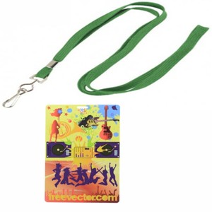 Lanières personnalisées pour le personnel événementiel avec porte-badge transparent en plastique et lanière, pour bénévoles, backstage, VIP, sublimation rose - Product Image 3