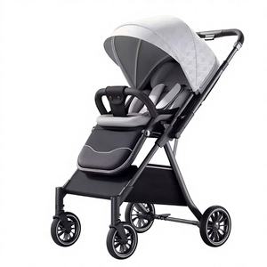 Poussette bébé en métal, position assise et allongée, vue haute, 0-3 ans, fermeture en un clic, légère - Product Image 2