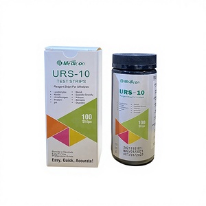 Bandelettes d'analyse d'urine Medicon à <span class=keywords><strong>10</strong></span> <span class=keywords><strong>paramètres</strong></span>, bandelettes de test <span class=keywords><strong>urinaire</strong></span>, <span class=keywords><strong>10</strong></span> panneaux de bandelettes de test d'urine URS-10T - Product Image 2
