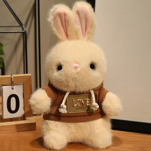 Ces adorables peluches de lapins en diverses tenues sont super douces, idéales pour câliner, offrir en cadeau et décorer la maison. - Product Image 3