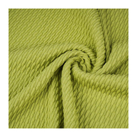 Tissu jacquard tricoté 100% polyester, doux, confortable, élastique, respirant, résistant au rétrécissement, résistant aux plis, léger