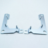 Cadre de support de projecteur d'accessoires de rénovation d'éclairage de voiture pour Mitsubishi Pajero V93 V97 2007-2020 Cadre d'adaptateur de projecteur à faible luminosité