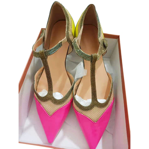 Sandali alla moda con <span class=keywords><strong>cinturino</strong></span> a T e Ballerina a punta piatta per donna e donna - Product Image 3