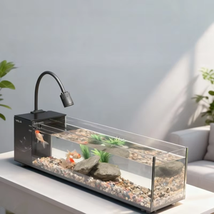 Аквариум JSD Ultra Clear Jinjing Glass 32L с интегрированным фильтром и бесшумным насосом, полный комплект аксессуаров - Product Image 3
