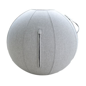 Pelota de parto para embarazo, silla de pelota, funda ergonómica <span class=keywords><strong>lavable</strong></span>, venta al por mayor, 65 cm, poliéster con tacto de <span class=keywords><strong>lino</strong></span>, funda antideslizante para pelota de yoga para gimnasio y embarazo - Product Image 3