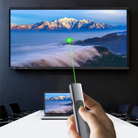 Pointeur laser bicolore rouge/vert VSON N55 en métal, télécommande sans fil 2,4 GHz, télécommande USB pour l'enseignement et l'immobilier