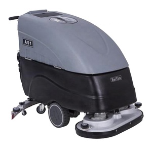 Machine de nettoyage automatique de sols à deux brosses pour atelier, usine, entrepôt, hôtel, sols en caoutchouc, bois et carrelage - Product Image 2