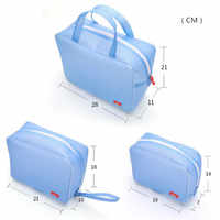 Trousse de toilette EVA transparente imperméable de haut niveau maquillage de voyage et organisateur de cosmétiques idéal pour la douche et la natation
