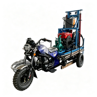 Foreuse portable pour puits d'eau de 150 m, machine de forage de puits profonds avec structure durable pour applications rurales