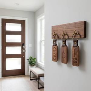 Portachiavi <span class=keywords><strong>in</strong></span> <span class=keywords><strong>Legno</strong></span> di Noce Personalizzabili all'Ingrosso - <span class=keywords><strong>Targhette</strong></span> Metalliche Vuote Incidibili per Regali <span class=keywords><strong>Fai</strong></span>-<span class=keywords><strong>da</strong></span>-<span class=keywords><strong>Te</strong></span> - Product Image 4