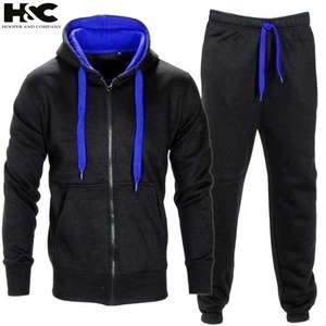 Logo personnalisé Costumes de sport à capuche Costumes de survêtement Tech Fleece Deux pièces Vente en gros Survêtement pour hommes Costumes de jogging durables - Product Image 3