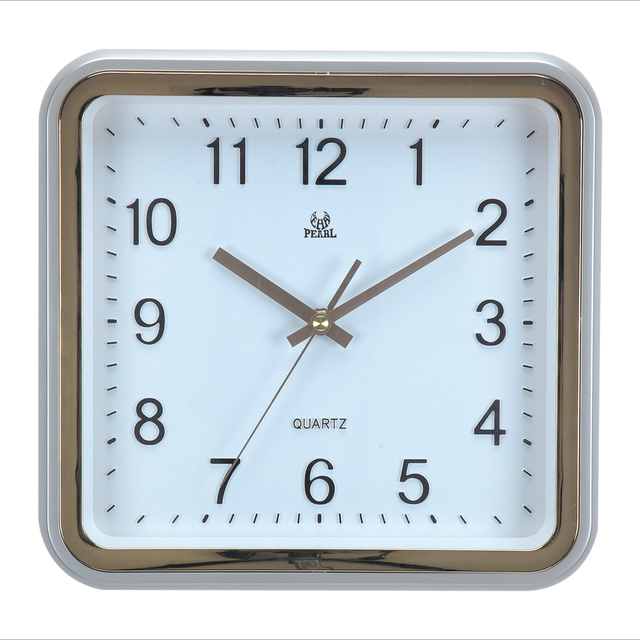 Square Wall Clock Silent Movement Non-Ticking Simple Modern Wall Clock Easy to Read Small Quartz Wall Clocks Battery Ope