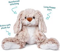 Adorable peluche lapin Frozen avec de grandes pattes, des oreilles tombantes et une queue moelleuse - Jouet en peluche doux pour enfants