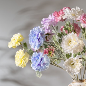 Chất lượng cao mô phỏng hoa lụa satin thổ cẩm hoa mẫu đơn, được sử dụng để trang trí và sắp xếp. - Product Image 6