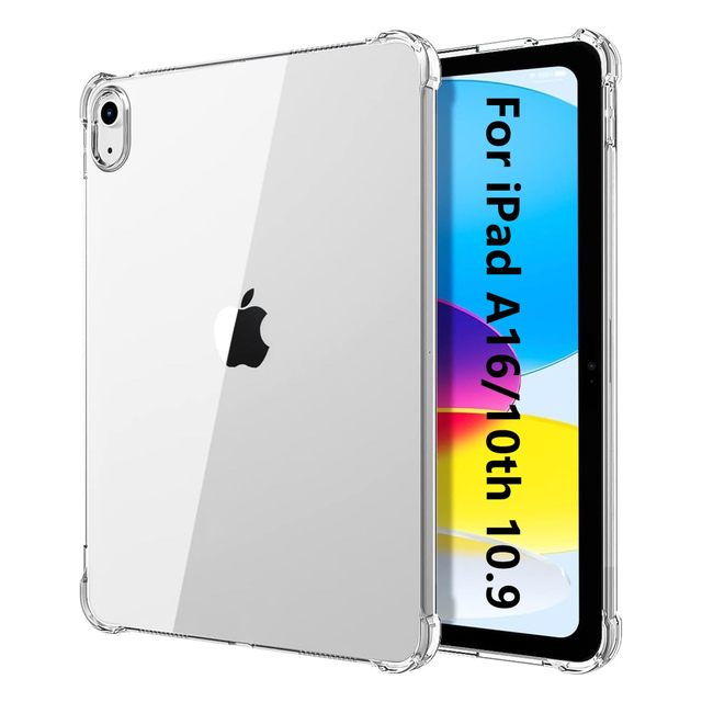 Soft TPU Tablet Cases for iPad A16 2025 11th Generation Clear Lightweight Transparent Slim Bumper Shockproof TPU Tablet Cover