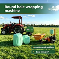 Enrouleur de balles à grande vitesse en gros, machine automatique durable pour l'emballage de balles d'ensilage THW-810