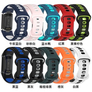Correa deportiva de silicona para <span class=keywords><strong>Fitbit</strong></span> <span class=keywords><strong>Charge</strong></span> 6 Smartwatch, accesorios, pulsera de repuesto de goma, <span class=keywords><strong>correas</strong></span> - Product Image 3