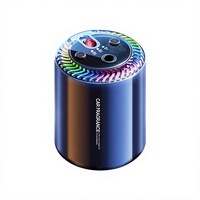 Diffuseur d'aromathérapie pour voiture en métal à commande vocale, design porte-gobelet ciel étoilé haut de gamme, diffuseur de parfum décoratif anti-odeurs