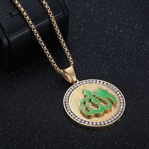 Diamond Pendant Necklace With Round Brilliant <b>Cut</b> Side <b>Stones</b> Unisex Everyday Wear - Product Image 2