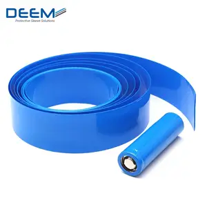 DEEM Grosir Pabrik PVC Heat Shrink Tube Hitam Baterai Heat Shrink Wrap PVC Lengan Menyusut