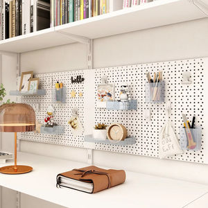 طقم رف كتب سهل الاستخدام ، رف تخزين حديث سهل التجميع للتخزين على الحائط والمكتب والمنزل - Product Image 1