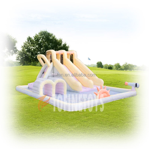 Oxford vải trượt nước Inflatable và Bouncer trả lại Nhà trượt nước với Máy thổi khí cho trẻ em bên - Product Image 1