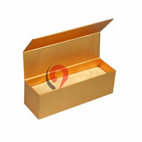 Boîte cadeau en carton noir luxueuse personnalisée, en forme de boîte magnétique, pour la protection du vin, avec impression élégante de vin rouge, pour le champagne