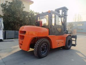 מלגזה דיזל גדול עם מונית מפעל מכירה ישירה סגנון הליי עם מנוע isuzu יפן <span class=keywords><strong>10</strong></span> טון דיזל מלגזה iso - Product Image 6