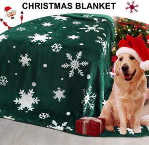 Trung Quốc Nhà Máy Bán Buôn Giáng Sinh Sang Trọng Tuyết Ném Chăn Dành Cho Người Lớn Flannel Chăn Cho Trang Trí Nội Thất Xmas Kỳ Nghỉ Chăn - Product Image 3