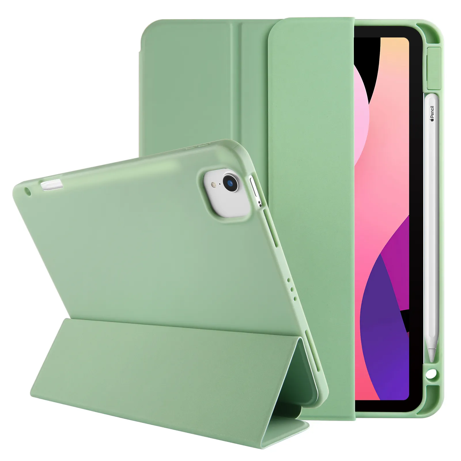 Protective Shockproof Case Soft TPU Cover With Pencil Holder for iPad Air 4 case 10.9 Inch 2020 iPad Pro 11 2018