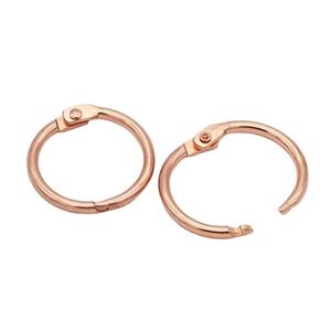 Anneaux de reliure pour carnet à feuilles mobiles en or rose de 1 pouce pour index et cartes - Product Image 1