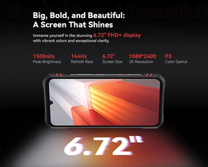 CUBOT KINGKONG STAR 2 12+256GB 6.72" FHD+ Octa Core IP68 โทรศัพท์มือถือที่ทนทาน กล้องหน้า 32MP กล้องหลัง 100MP ชิปเซ็ต Dimensity 8200 แบตเตอรี่ 5100mAh ระบบปฏิบัติการ Android - Product Image 6