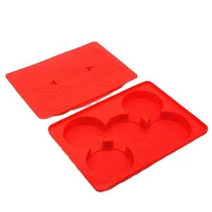 5 <span class=keywords><strong>grille</strong></span> <span class=keywords><strong>ronde</strong></span> boulette de viande pain presse moule galettes congélateur Silicone stockage conteneur maison cuisine cuisson pâtisserie outils personnalisés - Product Image 1