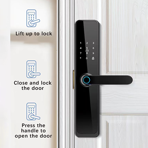 Ttlock kunci sidik jari kunci pegangan pintu pintar kunci untuk pintu depan Wi-fi rumah kamera tersembunyi bel pintu Wifi - Product Image 3