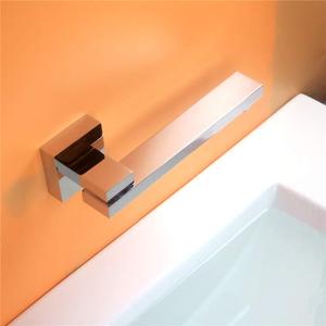 180 moderna girevole termostatico singolo foro beccuccio bagno quadrato in ottone vasca da bagno doccia <span class=keywords><strong>miscelatore</strong></span> con valvola in ceramica - Product Image 6