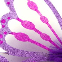 Accessoires de fête personnalisés pour enfants filles, Costume de fête, défilé violet Rose rouge paillettes en Nylon papillon ailes de fée