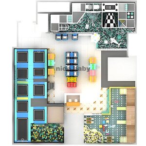 Personalizzabile Macaron colore EPP blocchi di costruzione con effetti sonori per bambini Play Zone, centro giochi per bambini per il ristorante - Product Image 2