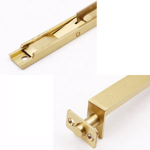 Neueste hochwertige versteckte Kupfer Material Flush Bolt Latch Türschloss Hersteller Security Guard Schieben Sie in Tower Türschloss - Product Image 3