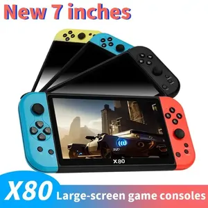 Consola de Videojuegos Retro X80 Portátil con Pantalla Grande de 7 Pulgadas, Sistema Operativo Linux, Regalo para Niños, 20000 Juegos Clásicos, Batería de 3000 mAh, 16 GB - Product Image 2