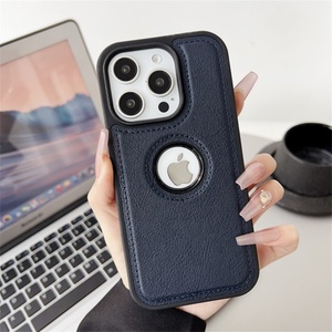 เคสโทรศัพท์หนัง PU บางเฉียบสำหรับ iPhone 17 Air 16 Pro Max 14 13 12 พร้อมช่องโลโก้ กันกระแทก ป้องกันรอยขีดข่วน ดีไซน์ธุรกิจ - Product Image 5