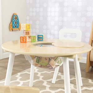 <span class=keywords><strong>Table</strong></span> de rangement <span class=keywords><strong>ronde</strong></span> en bois avec 2 chaises, meubles pour chambre d'<span class=keywords><strong>enfant</strong></span>, salle de jeux pour enfants - Product Image 6