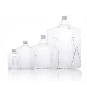 Phòng thí nghiệm hóa chất lưu trữ chất lỏng container 2L 5L 10L 20L dùng một lần lưu trữ chất lỏng chai nhựa