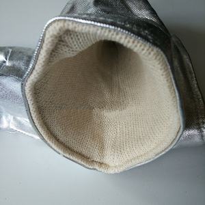 Gants de Travail de Sécurité Aluminisés de Protection Contre la Chaleur de 45 CM de Long, Résistant à une Chaleur Radiante de 1000 Degrés Celsius, Couleur Aluminium Brillant - Product Image 4