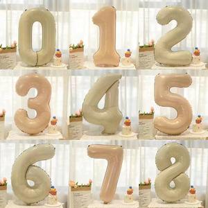 Caramel Giant 0-9 Número Carta Crema Blanco Helio Foil Globos Brown <span class=keywords><strong>Boom</strong></span> Star De Globo Feliz Cumpleaños Fiesta Decoración 32 pulgadas - Product Image 5