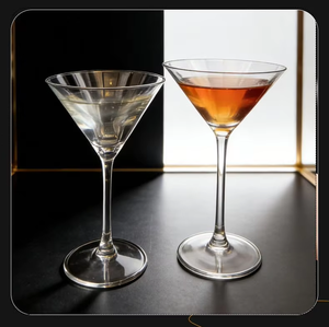 Copa de Martini Extra Alta de Estilo Moderno <span class=keywords><strong>y</strong></span> Minimalista, Copa de Cóctel Kimura, Copa con Tallo Creativa <span class=keywords><strong>y</strong></span> Distintiva - Product Image 4
