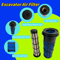 Élément de filtre à air de haute qualité P611859/P602427 pour excavatrice Kobelco SK200 SK210 SK350, remplacement pour Donaldson