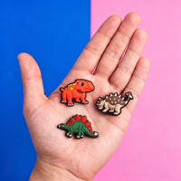 Nouveaux styles de breloques pour sabots en PVC souple, animaux de dessin animé, accessoires détachables DIY, breloques de chaussures dinosaures pour sandales