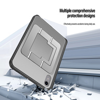 Étui de protection robuste antichoc pour tablette iPad Mini 8 avec emplacement pour stylet et béquille réglable
